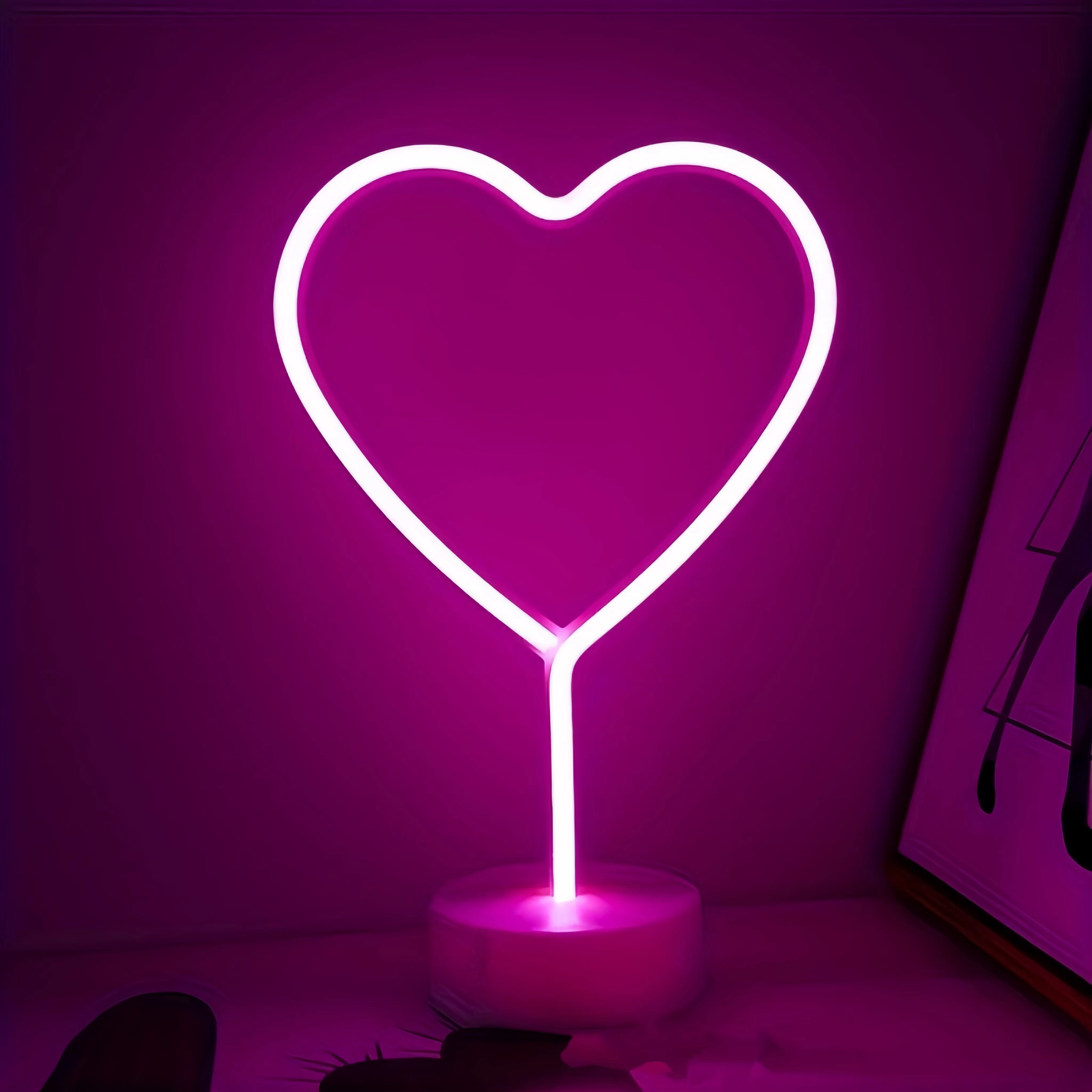 Wedding Power Supply - Heart shaped neon light, battery or