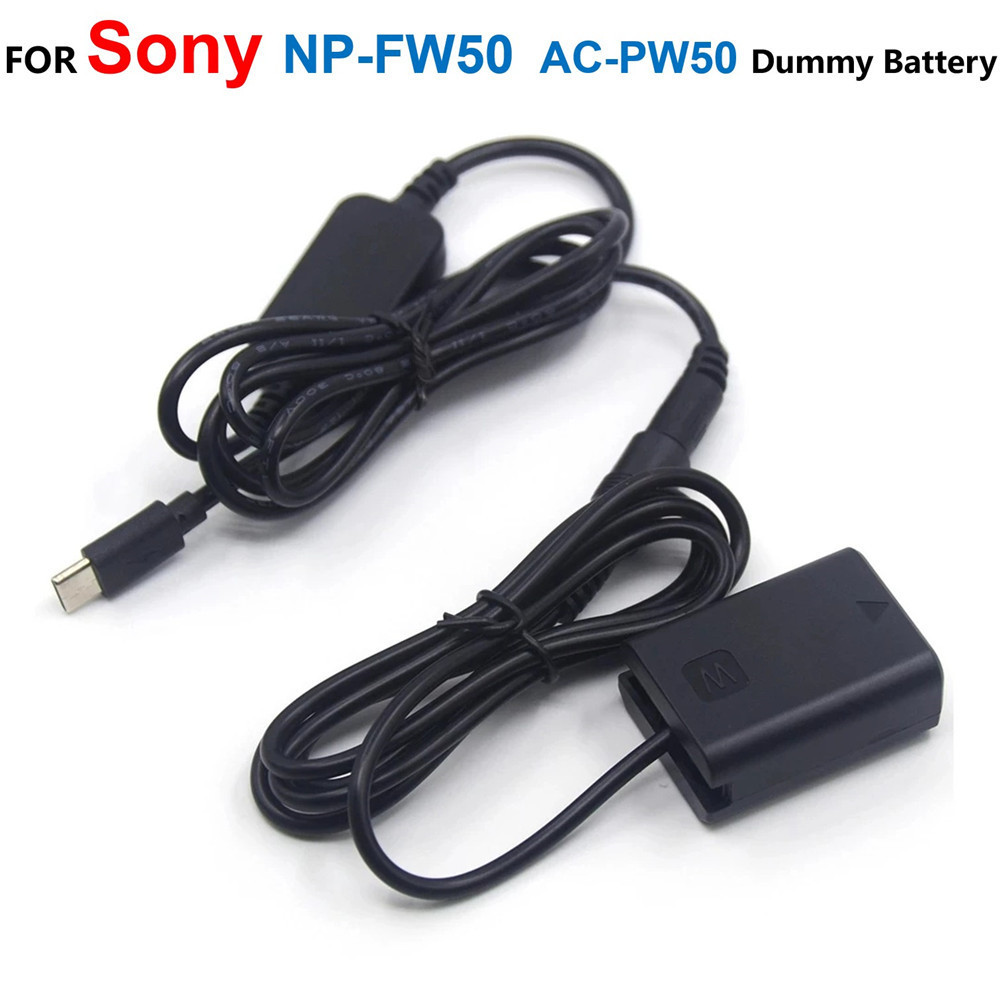 Wedding Power Supply - NP-FW50 AC-PW20 Dummy Battery+USB C Power