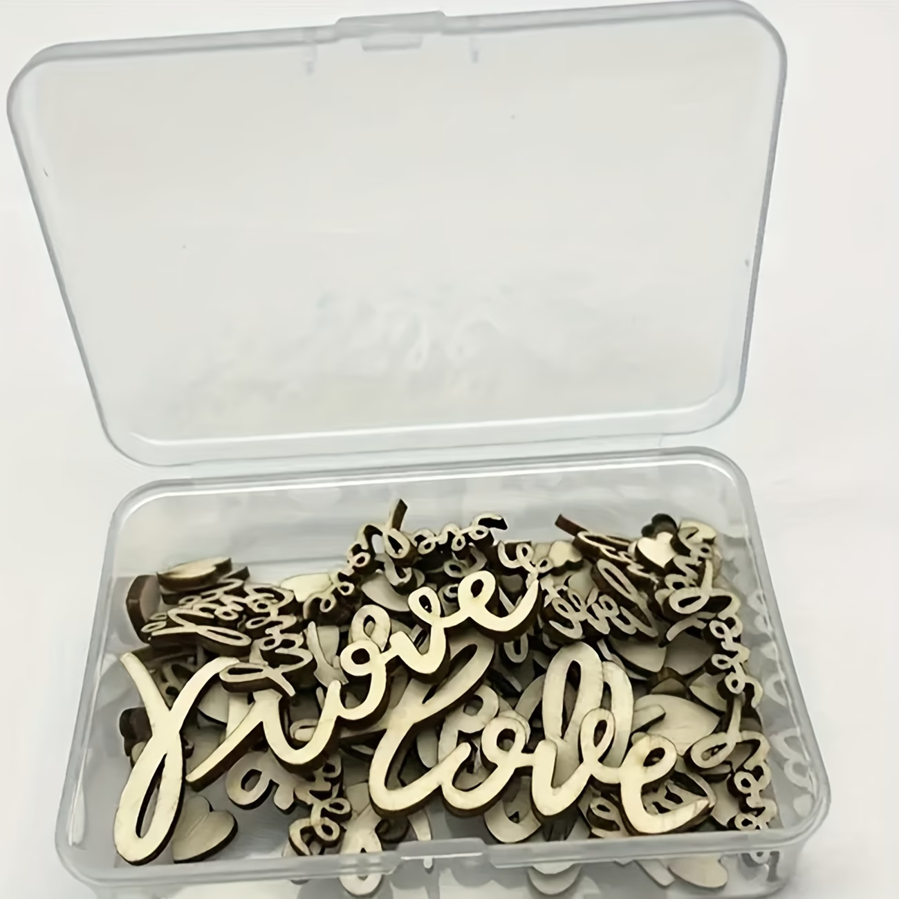 Wedding Ceremony Supply - Box Set Of 120pcs Wooden Love
