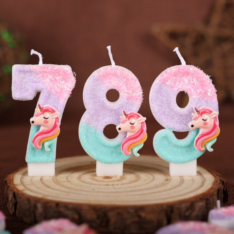 Gradient Pink Unicorn Happy Bi - đánh giá và giá Unity Candle Set