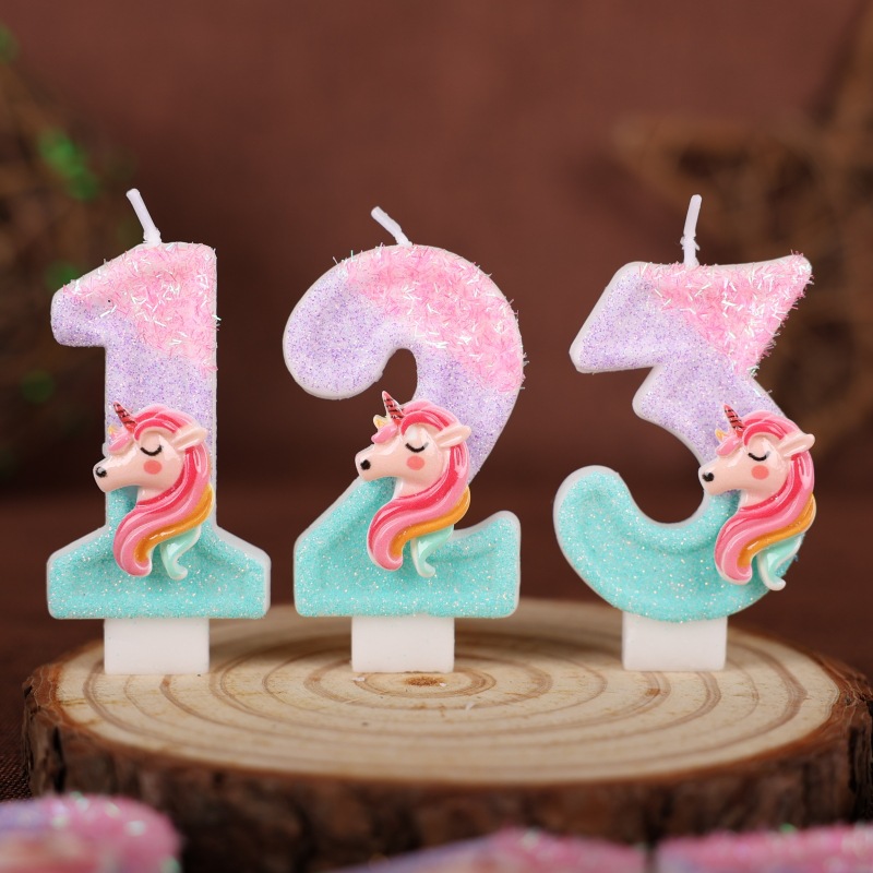 Gradient Pink Unicorn Happy Bi - đánh giá và giá Unity Candle Set