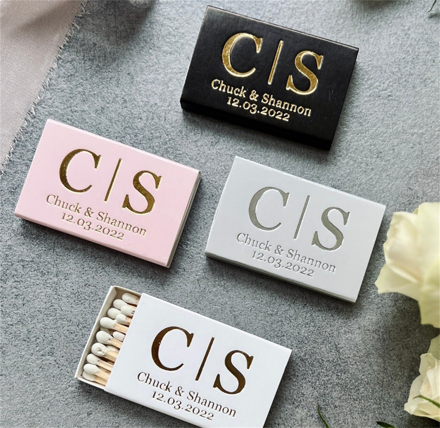 Custom Wedding Matchbooks SET  - đánh giá và giá Champagne Tower Set