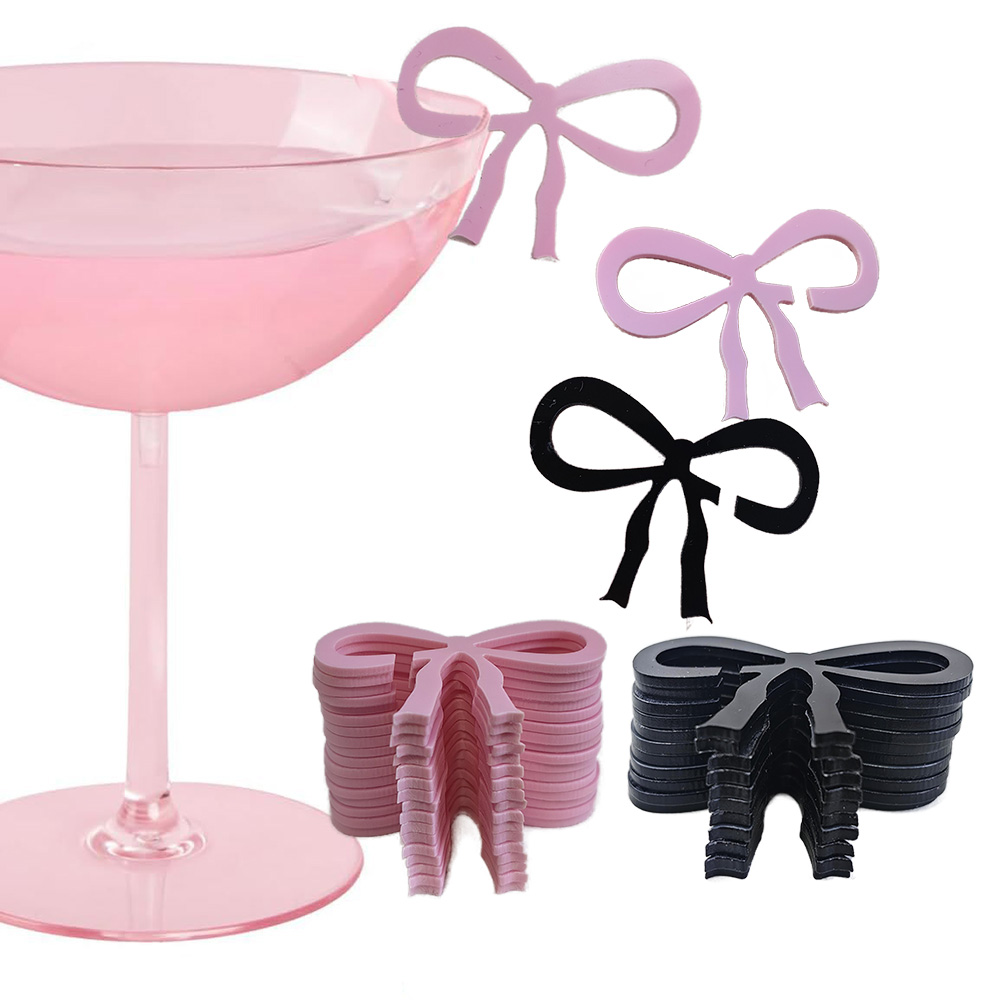 5/10/20/30/50pcs Pink and Blac - đánh giá và giá Champagne Tower Set