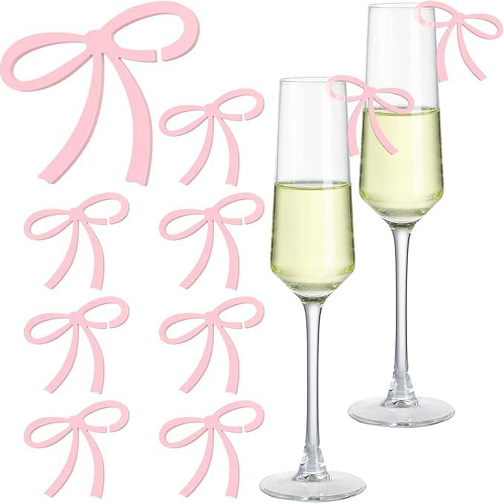 5/10/20/30/50pcs Pink and Blac - đánh giá và giá Champagne Tower Set