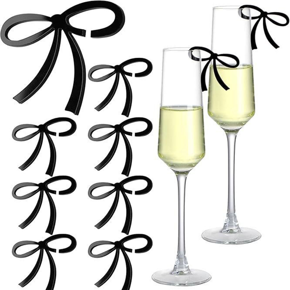 5/10/20/30/50pcs Pink and Blac - đánh giá và giá Champagne Tower Set