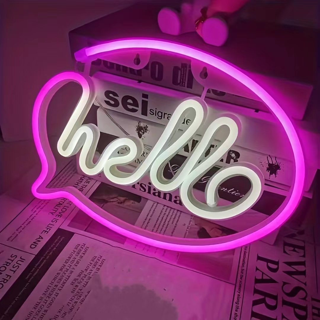 Hello Neon LED Light USB or Ba - đánh giá và giá Wedding Power Supply