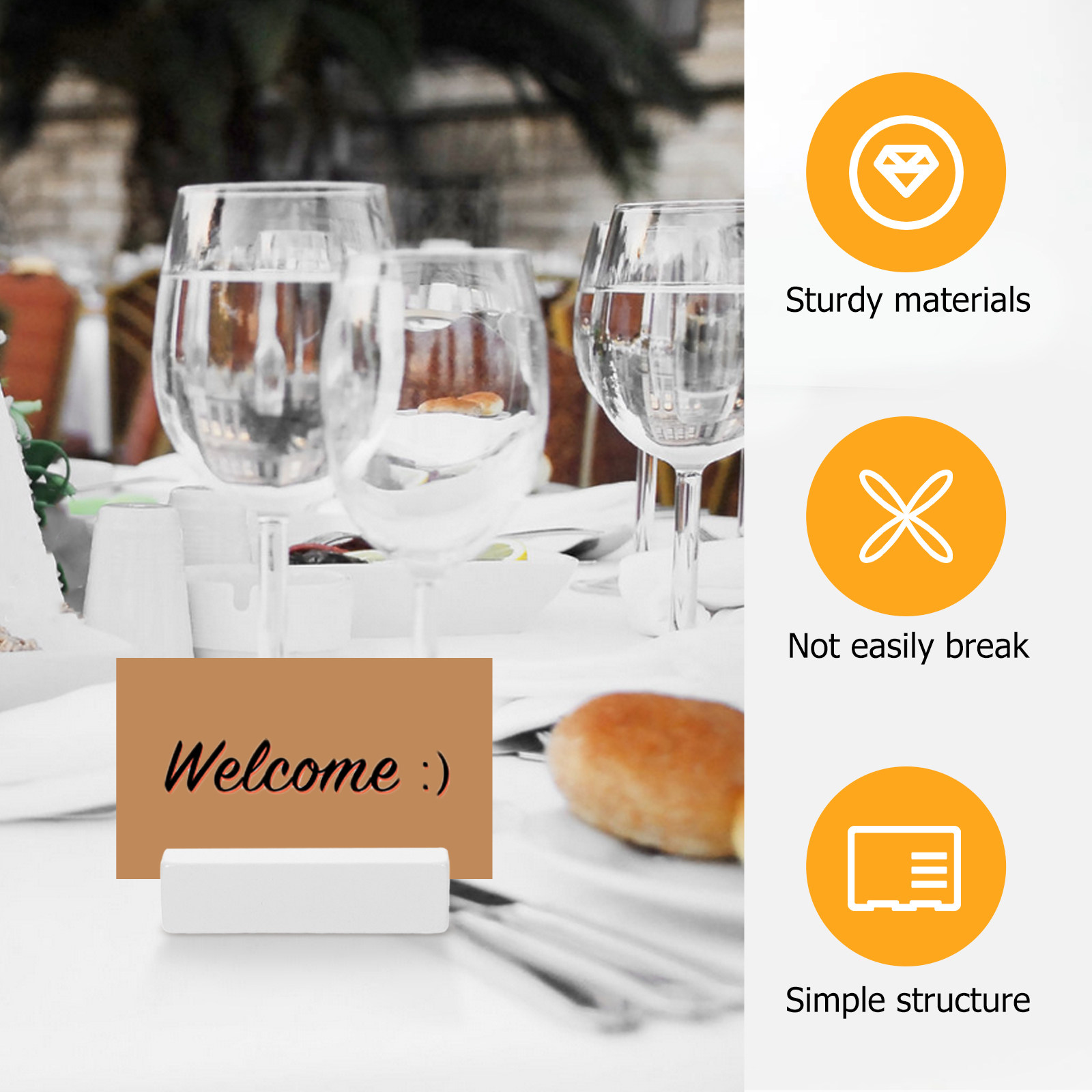 10Pcs Wooden Place Card Holder - đánh giá và giá Place Card Holder