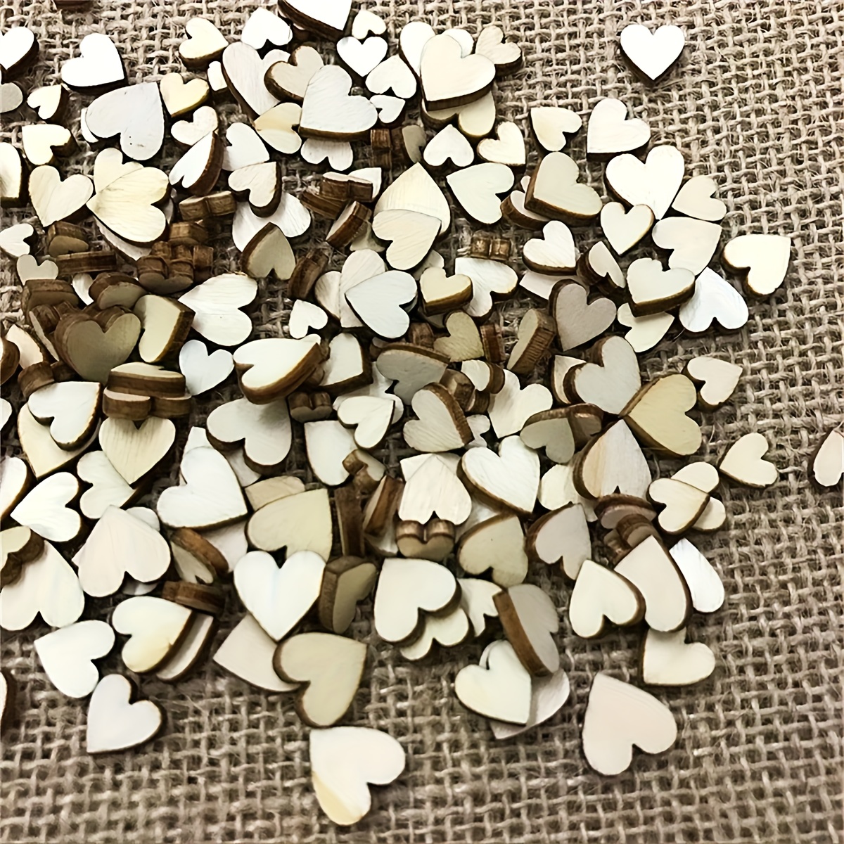 100pcs Rustic Wooden Heart Con - đánh giá và giá Wedding Ceremony Supply