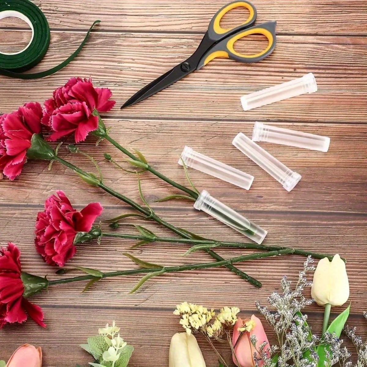 10Pc Transparent Plastic Flora - đánh giá và giá Wedding Supply Decor