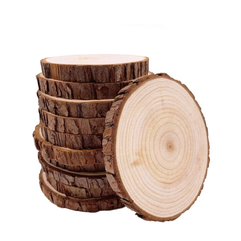 Unfinished natural wood slices - đánh giá và giá Wedding Ceremony Supply