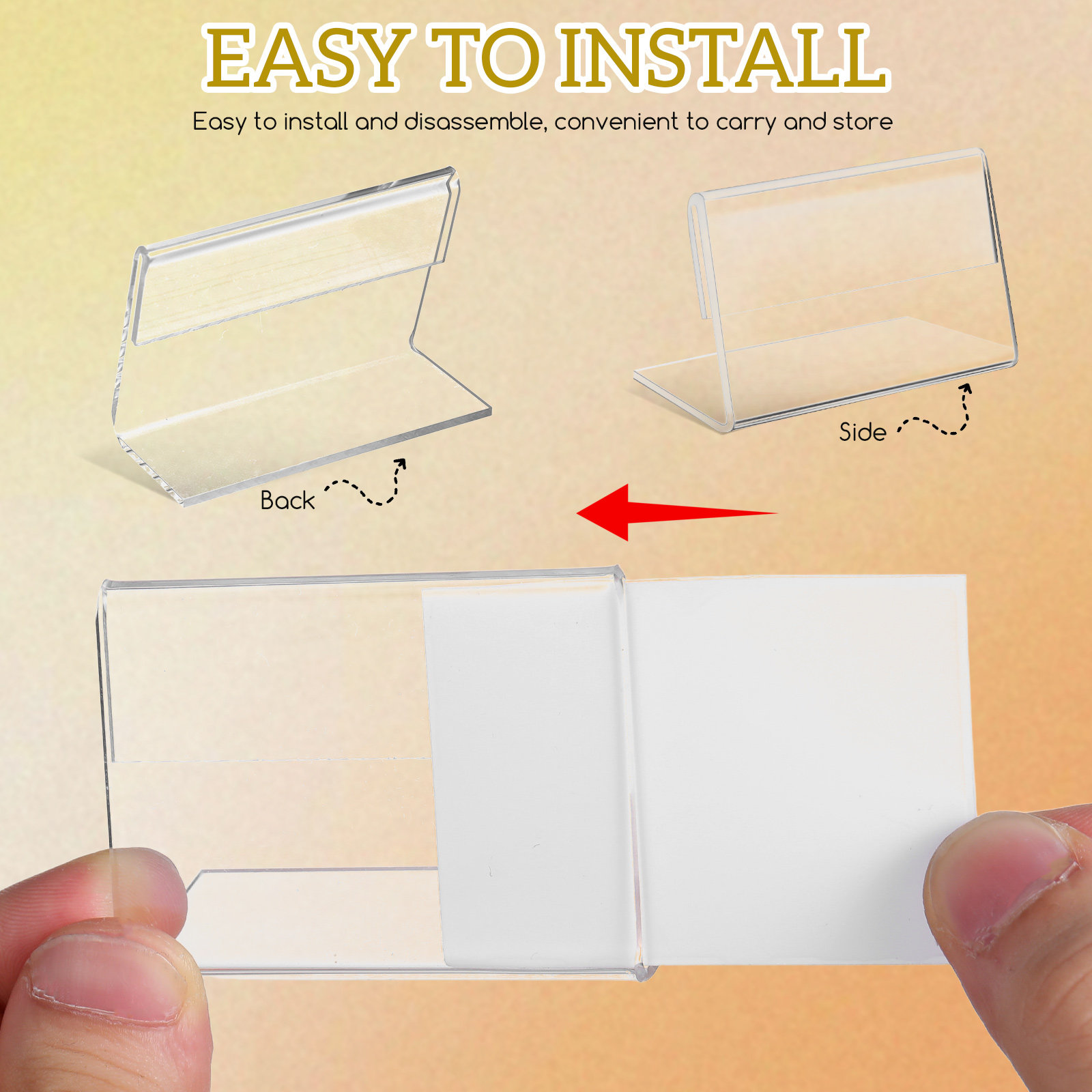 40 Pcs Sign Holders Card Displ - đánh giá và giá Place Card Holder