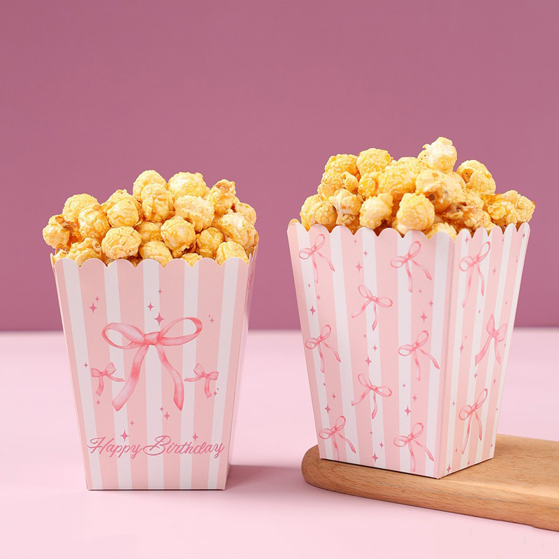 10Pcs Bow Paper Popcorn Boxes  - đánh giá và giá Wedding Supply Decor