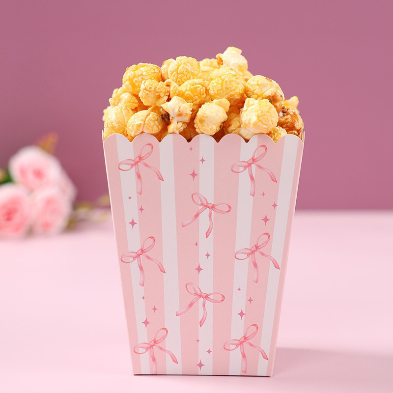 10Pcs Bow Paper Popcorn Boxes  - đánh giá và giá Wedding Supply Decor