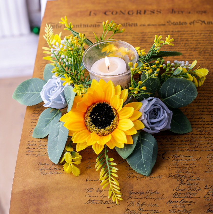 Simulation Sunflower Wreath Ca - đánh giá và giá Unity Candle Set