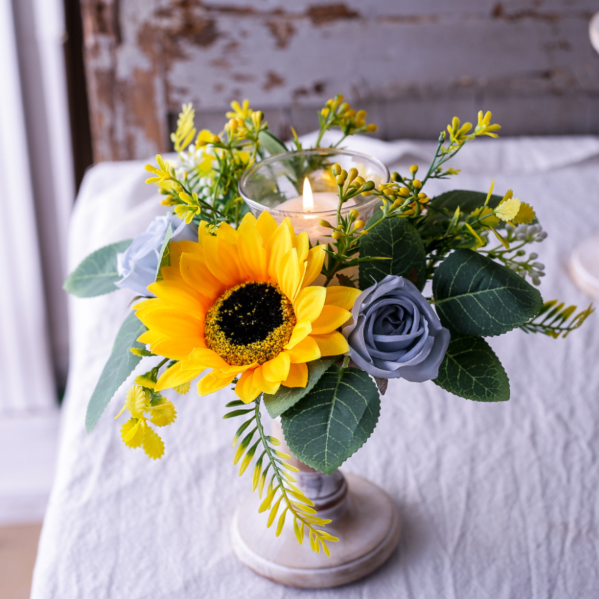 Simulation Sunflower Wreath Ca - đánh giá và giá Unity Candle Set