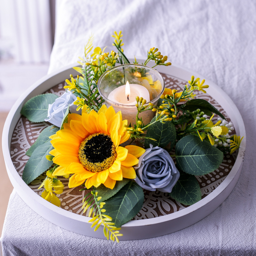 Simulation Sunflower Wreath Ca - đánh giá và giá Unity Candle Set