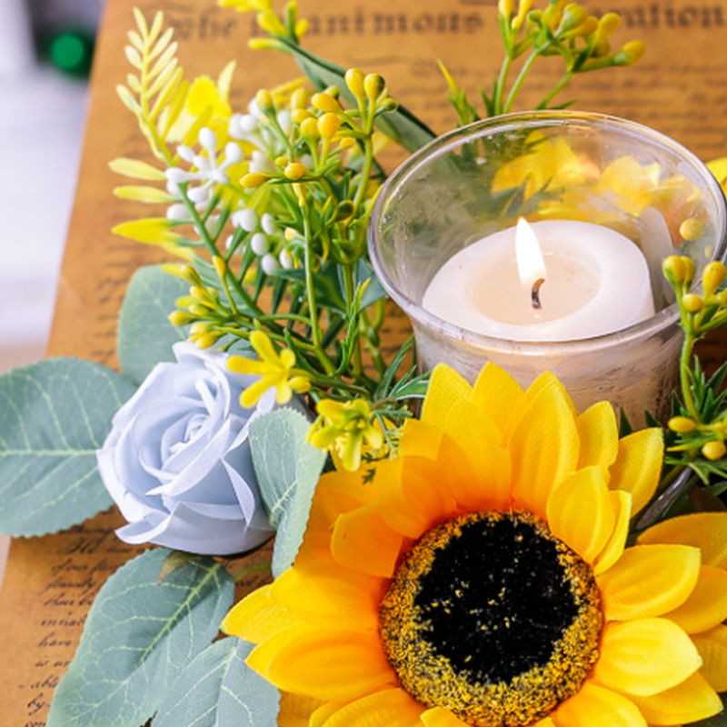 Simulation Sunflower Wreath Ca - đánh giá và giá Unity Candle Set