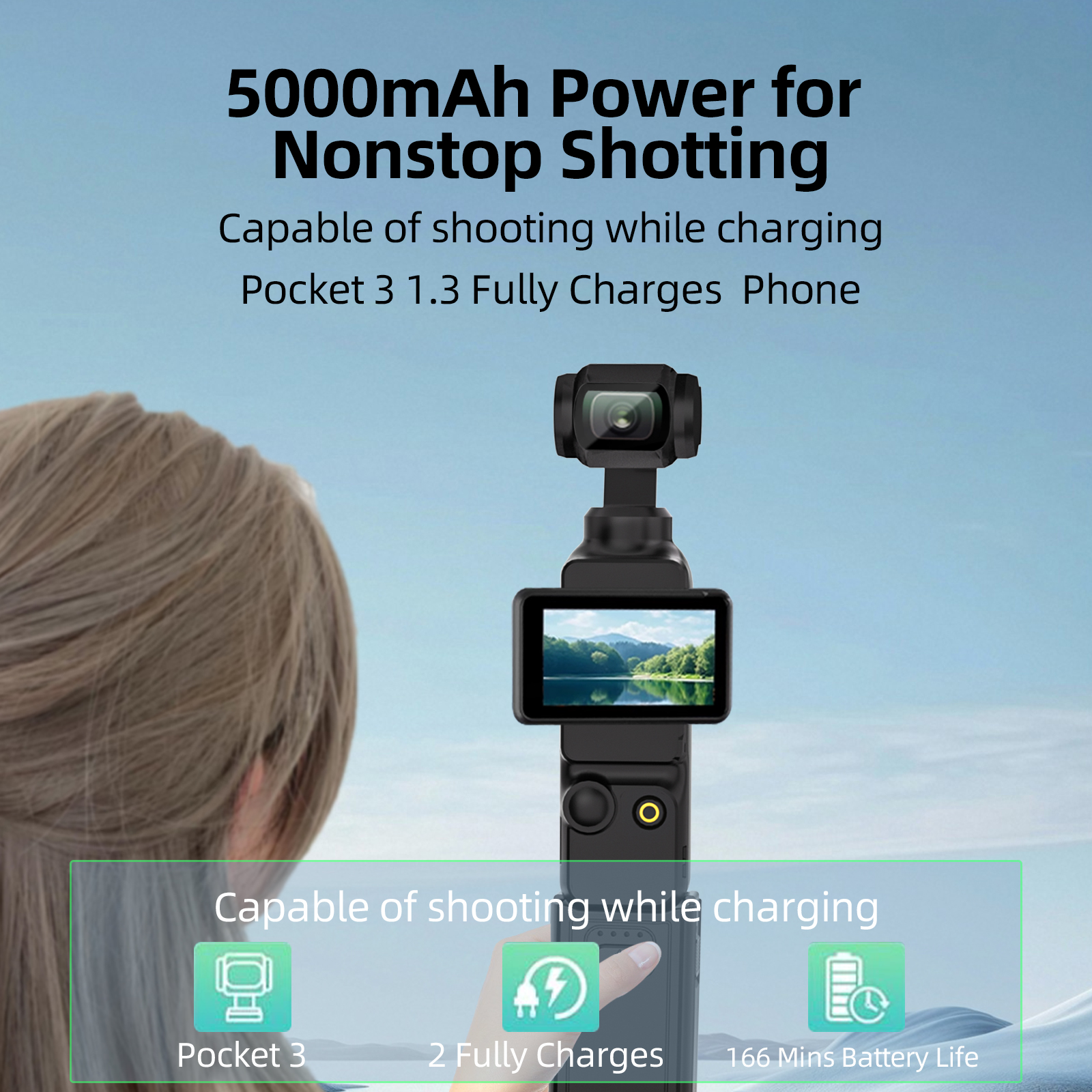 Action Camera Charging Handle  - đánh giá và giá Wedding Power Supply