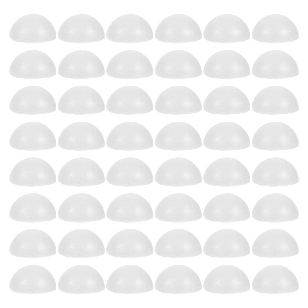 100Pcs White Foam Half Balls H - đánh giá và giá Wedding Supply Decor