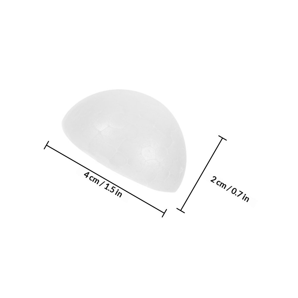 100Pcs White Foam Half Balls H - đánh giá và giá Wedding Supply Decor