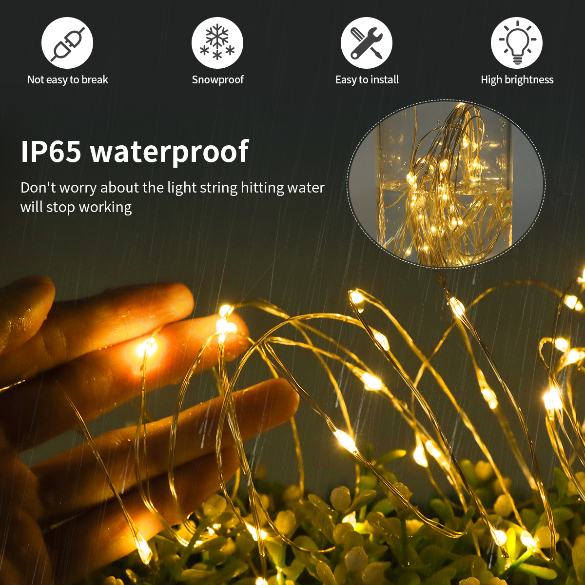 10M-100M LED String Fairy Ligh - đánh giá và giá Wedding Power Supply