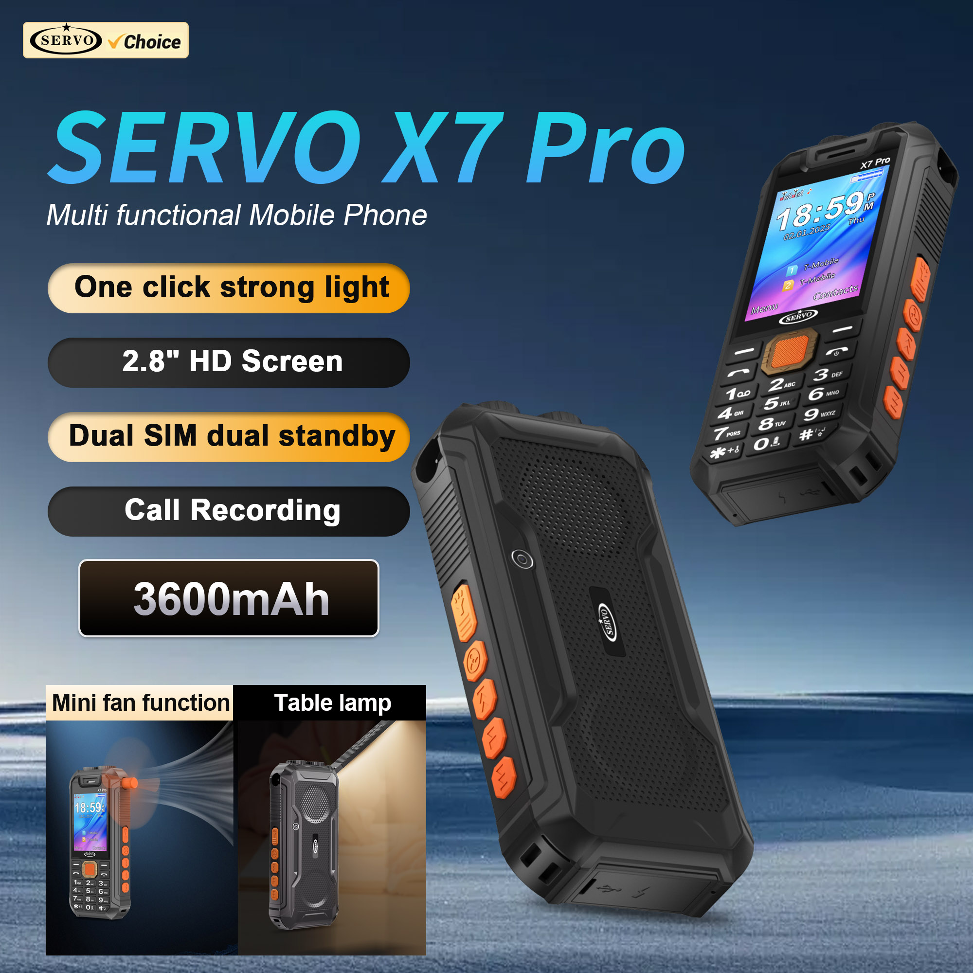 SERVO X7 PRO Mini Fan Mobile P - đánh giá và giá Wedding Power Supply