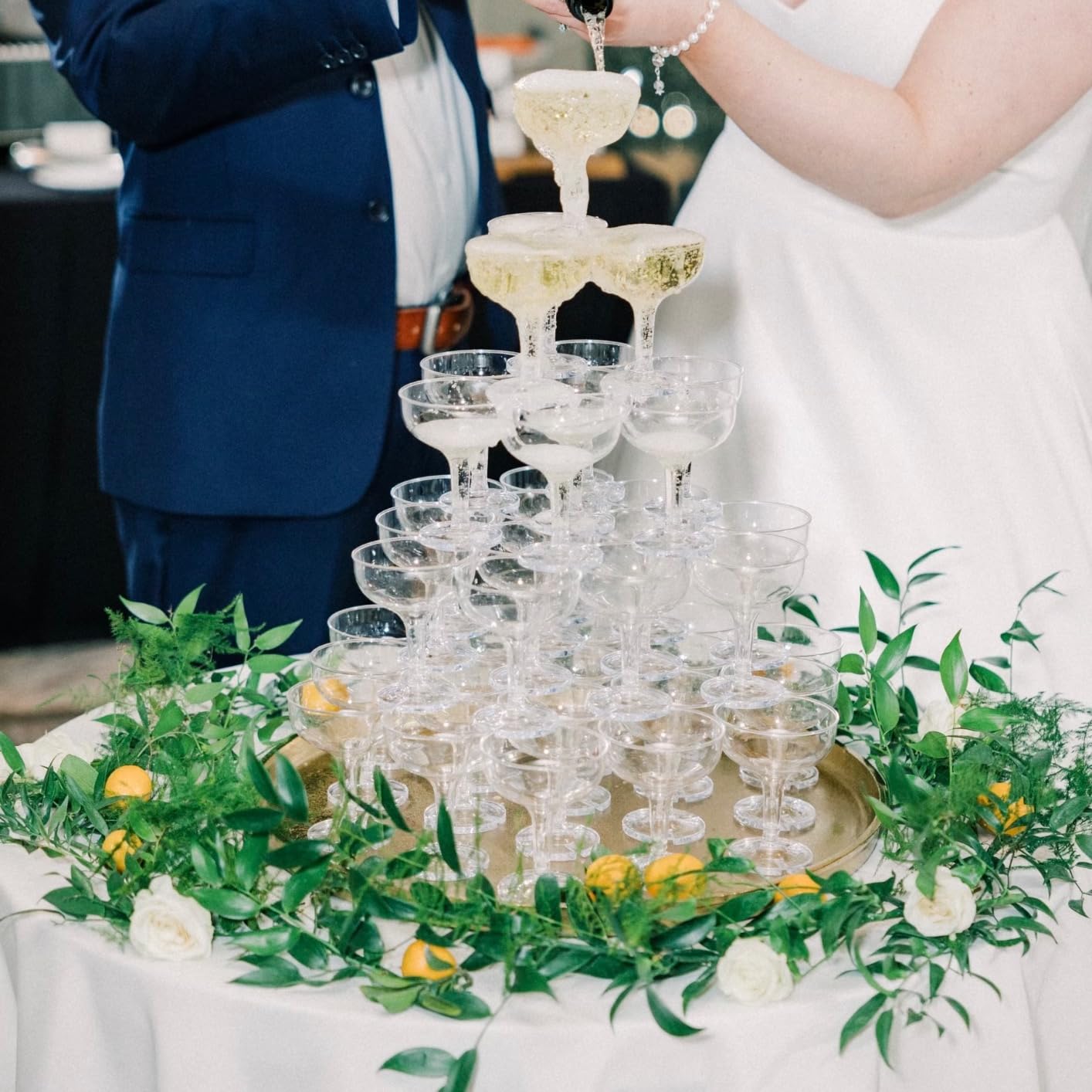 4/5/6 Tiers Wedding Champagne  - đánh giá và giá Champagne Tower Set