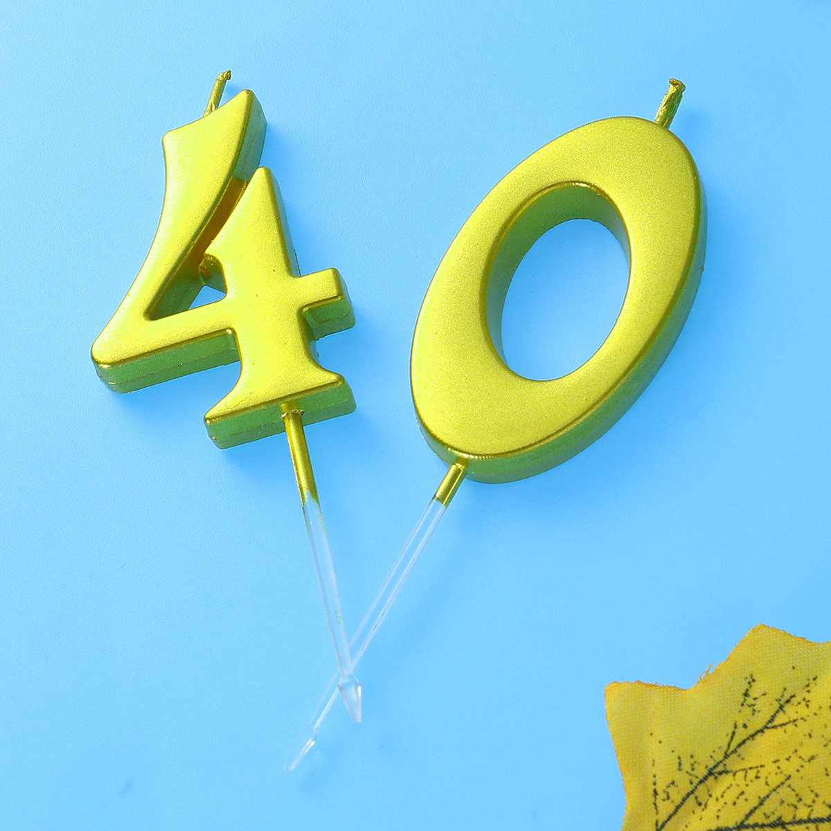 2Pcs Birthday Number 40 Golden - đánh giá và giá Wedding Supply Decor