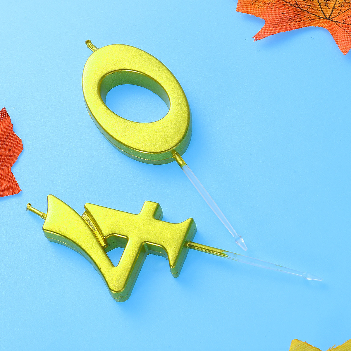 2Pcs Birthday Number 40 Golden - đánh giá và giá Wedding Supply Decor