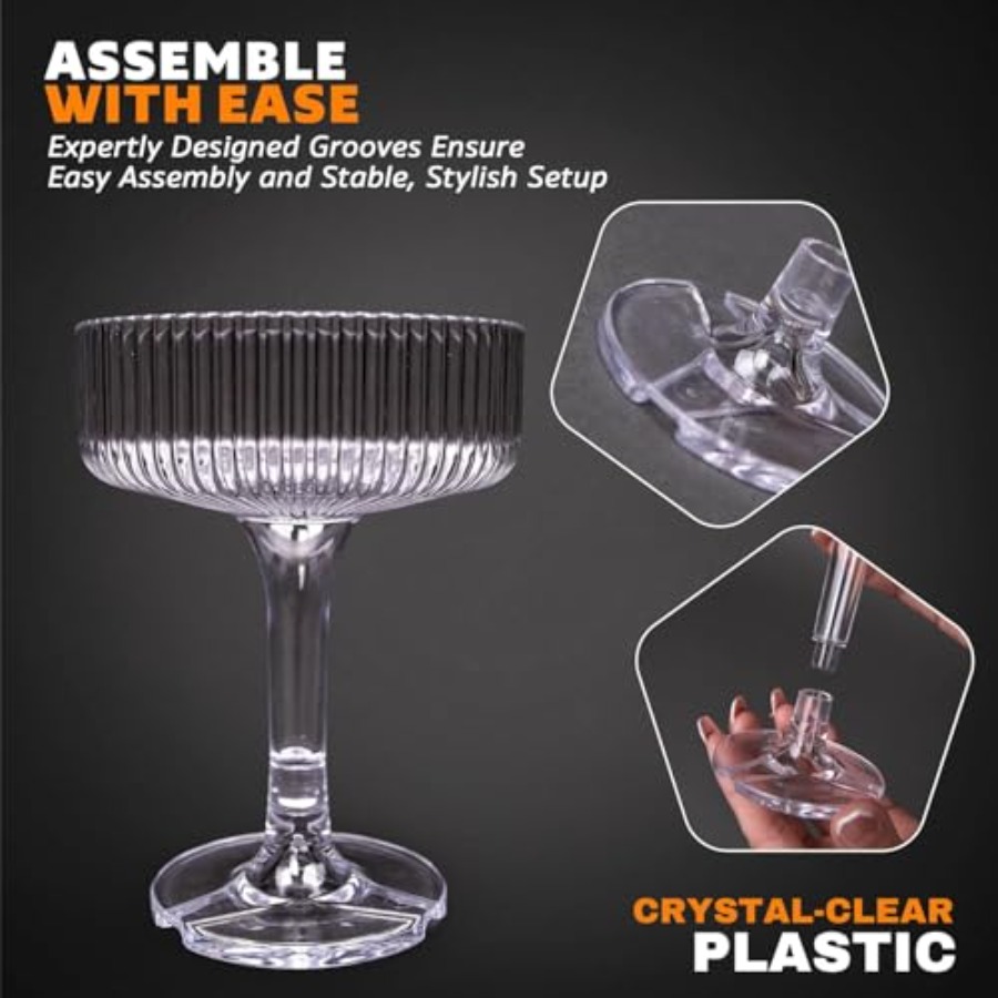 PLASTIC Champagne Tower 21-Pie - đánh giá và giá Champagne Tower Set