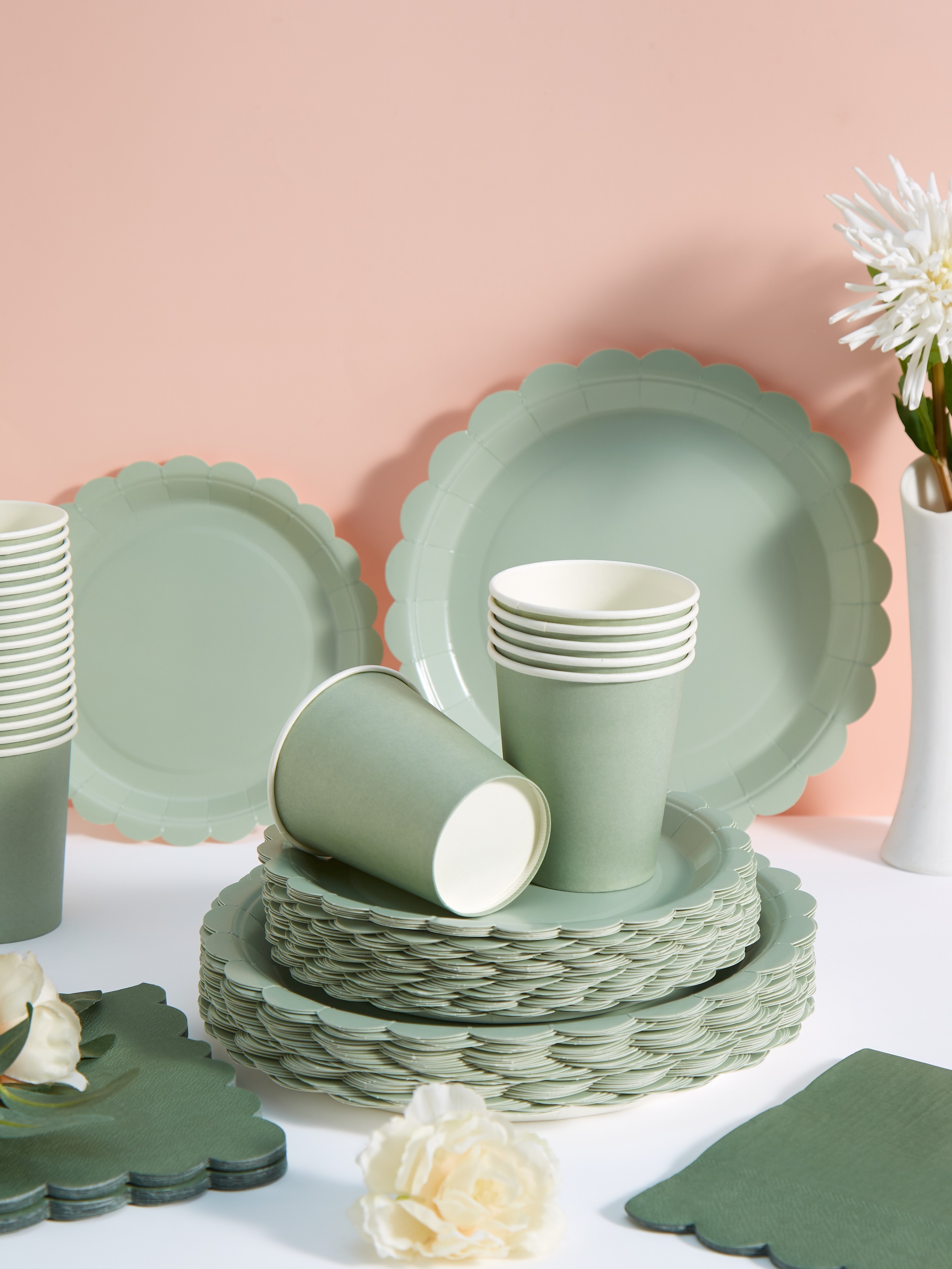 97pcs/set Disposable Tableware - đánh giá và giá Wedding Supply Decor