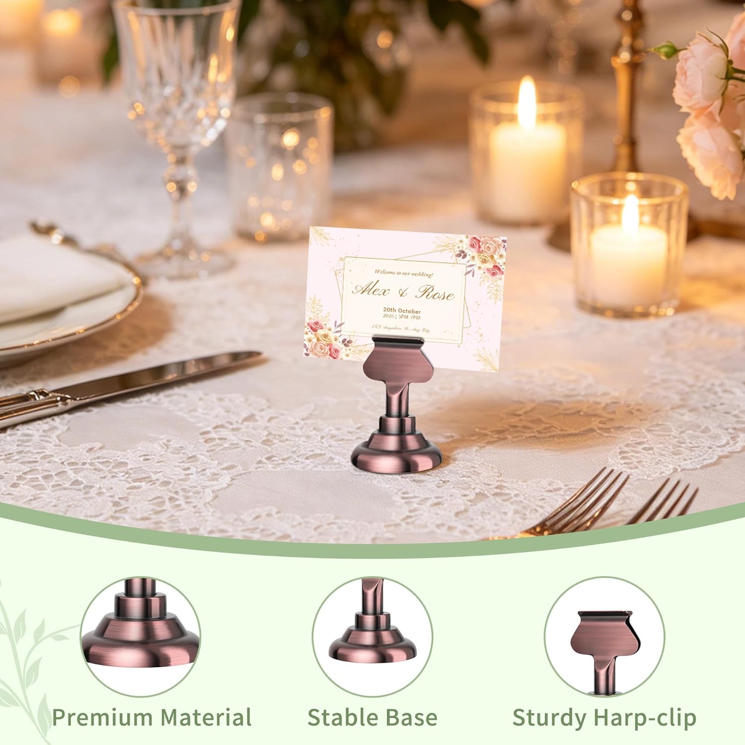 16PK Table Number & Place Card - đánh giá và giá Place Card Holder