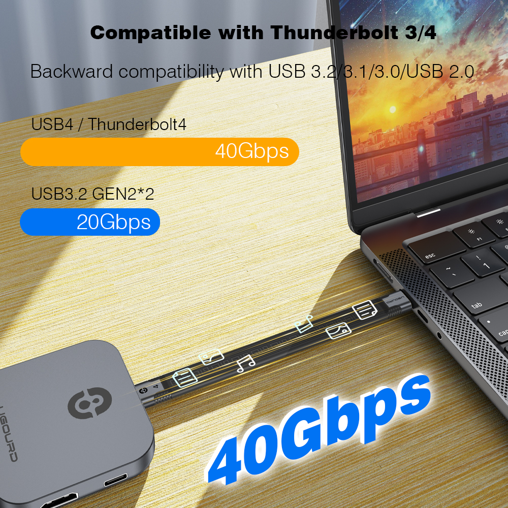 UGOURD Short USB4 Date Cable U - đánh giá và giá Wedding Power Supply