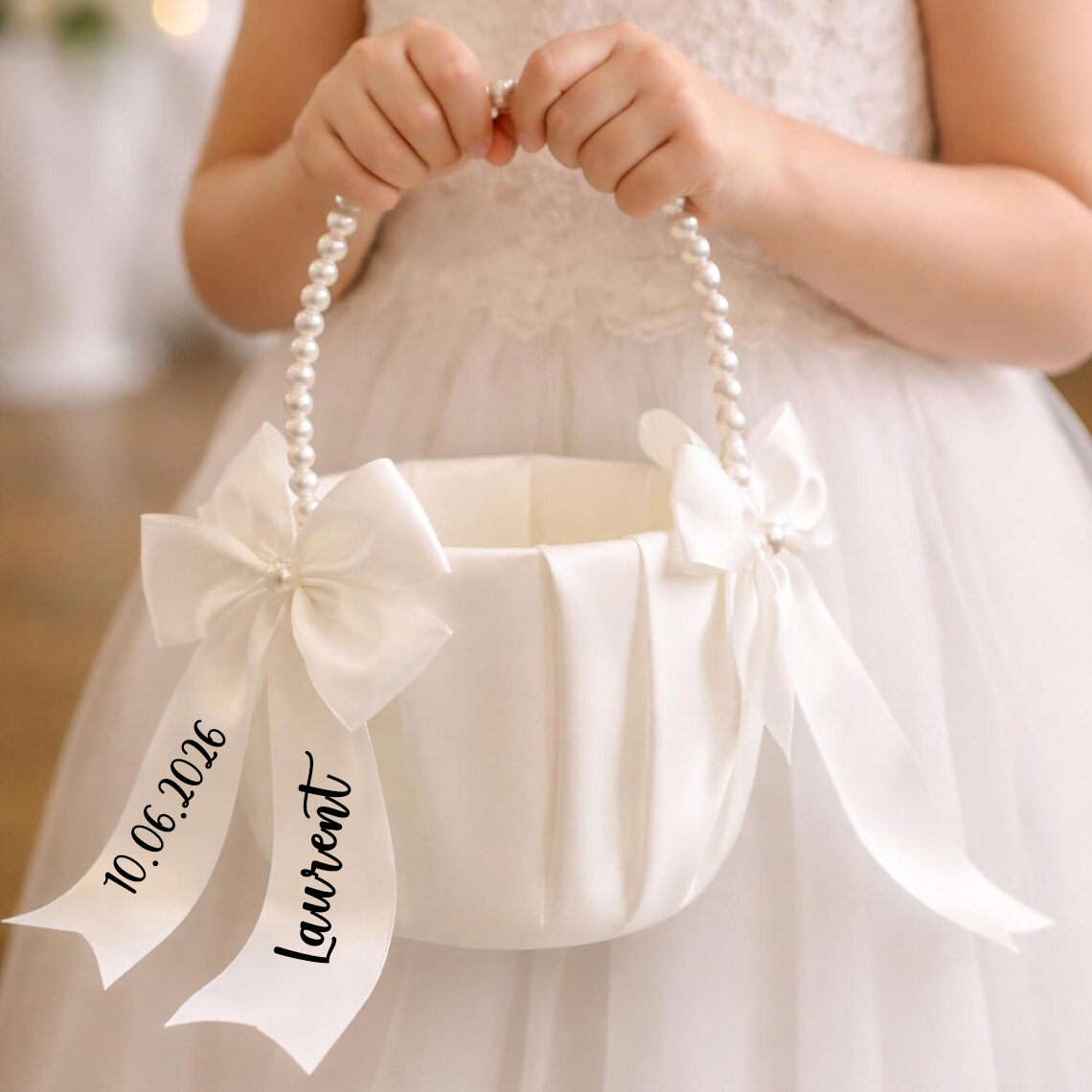 Custom Name Flower Girl Basket - đánh giá và giá Wedding Ceremony Supply