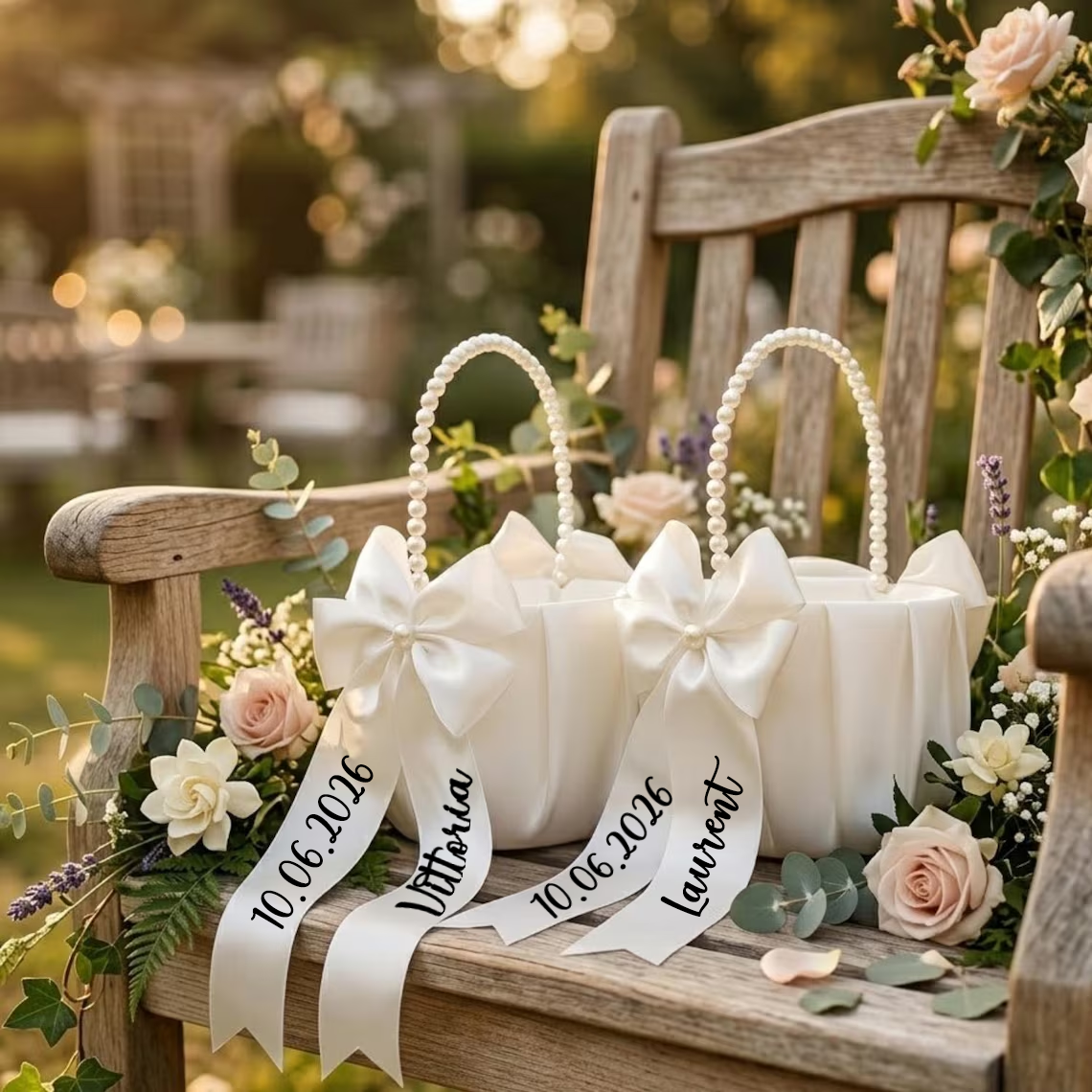 Custom Name Flower Girl Basket - đánh giá và giá Wedding Ceremony Supply