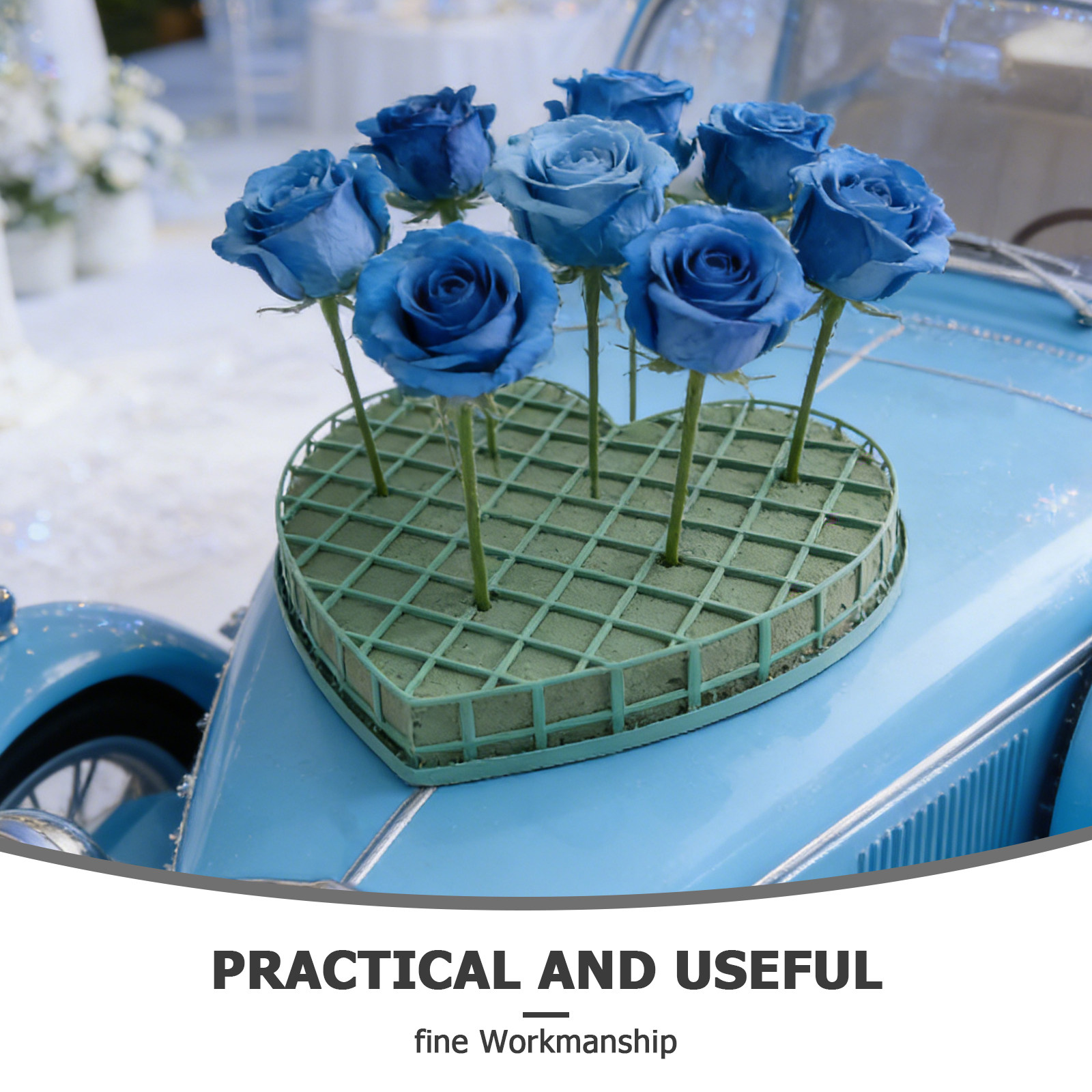 1Set Heart Floral Foam Cage Su - đánh giá và giá Wedding Supply Decor