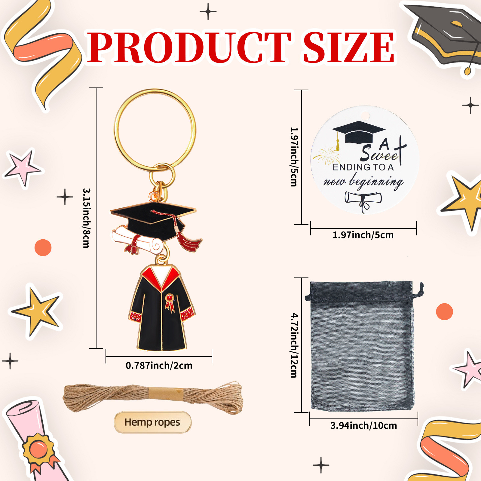 20 Sets Doctoral Cap Graduatio - đánh giá và giá Wedding Ceremony Supply
