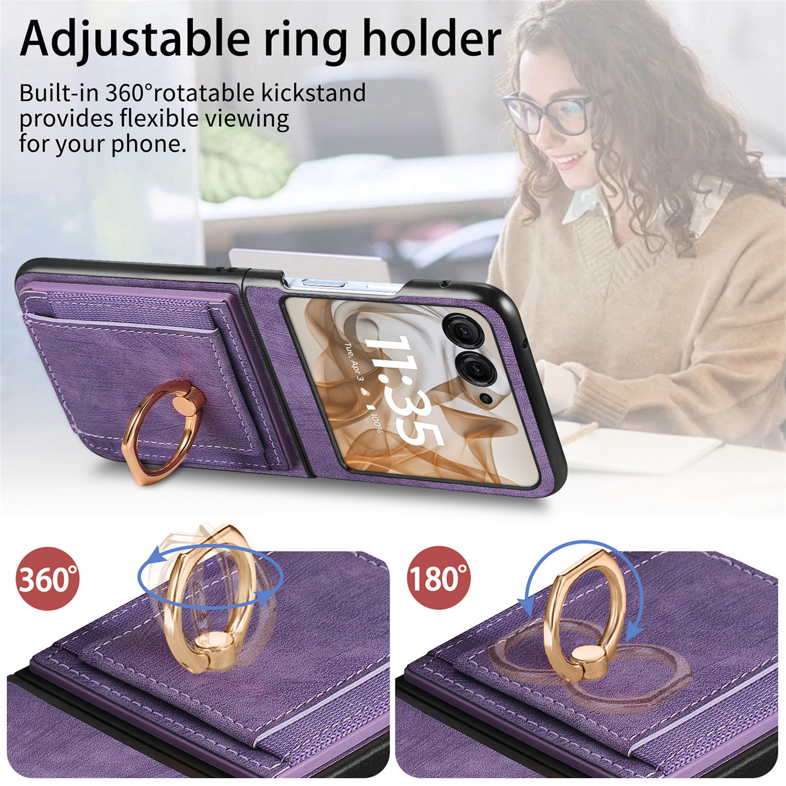 Retro Ring Holder Magnetic Lea - đánh giá và giá Place Card Holder