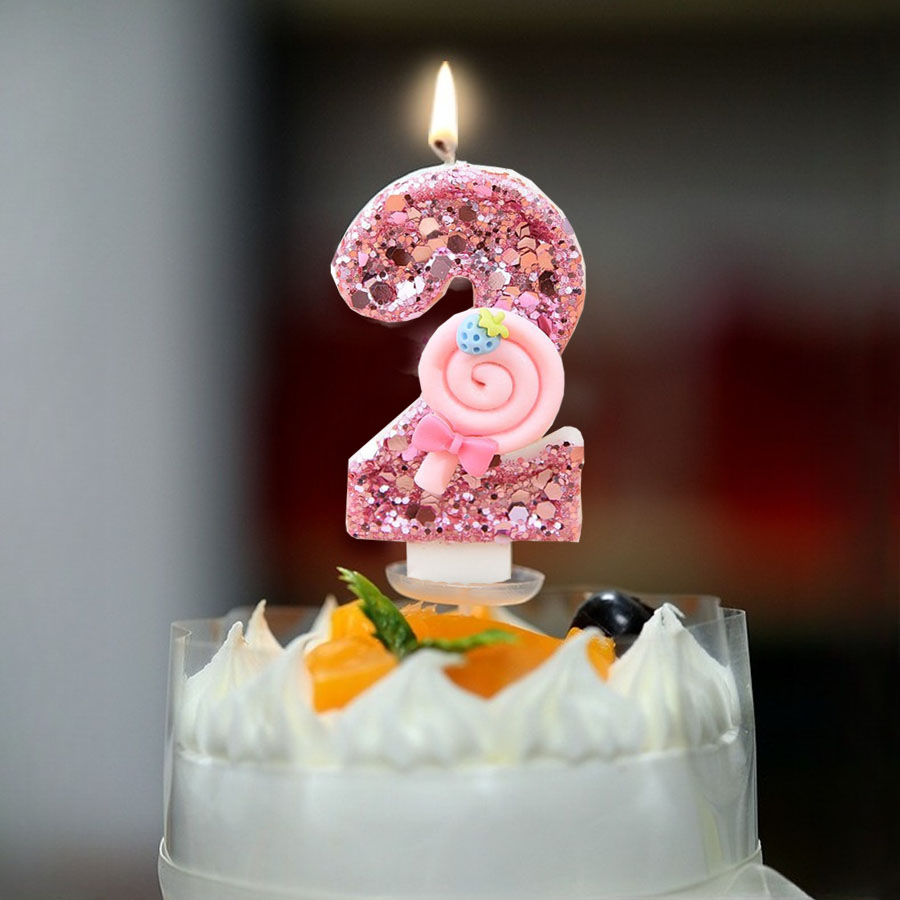 1pc Large 0-9 Numbers Pink Lol - đánh giá và giá Unity Candle Set