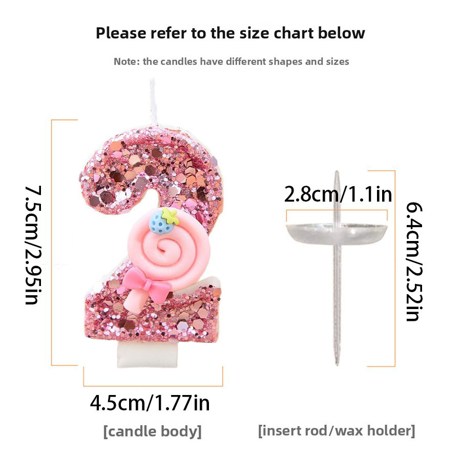 1pc Large 0-9 Numbers Pink Lol - đánh giá và giá Unity Candle Set