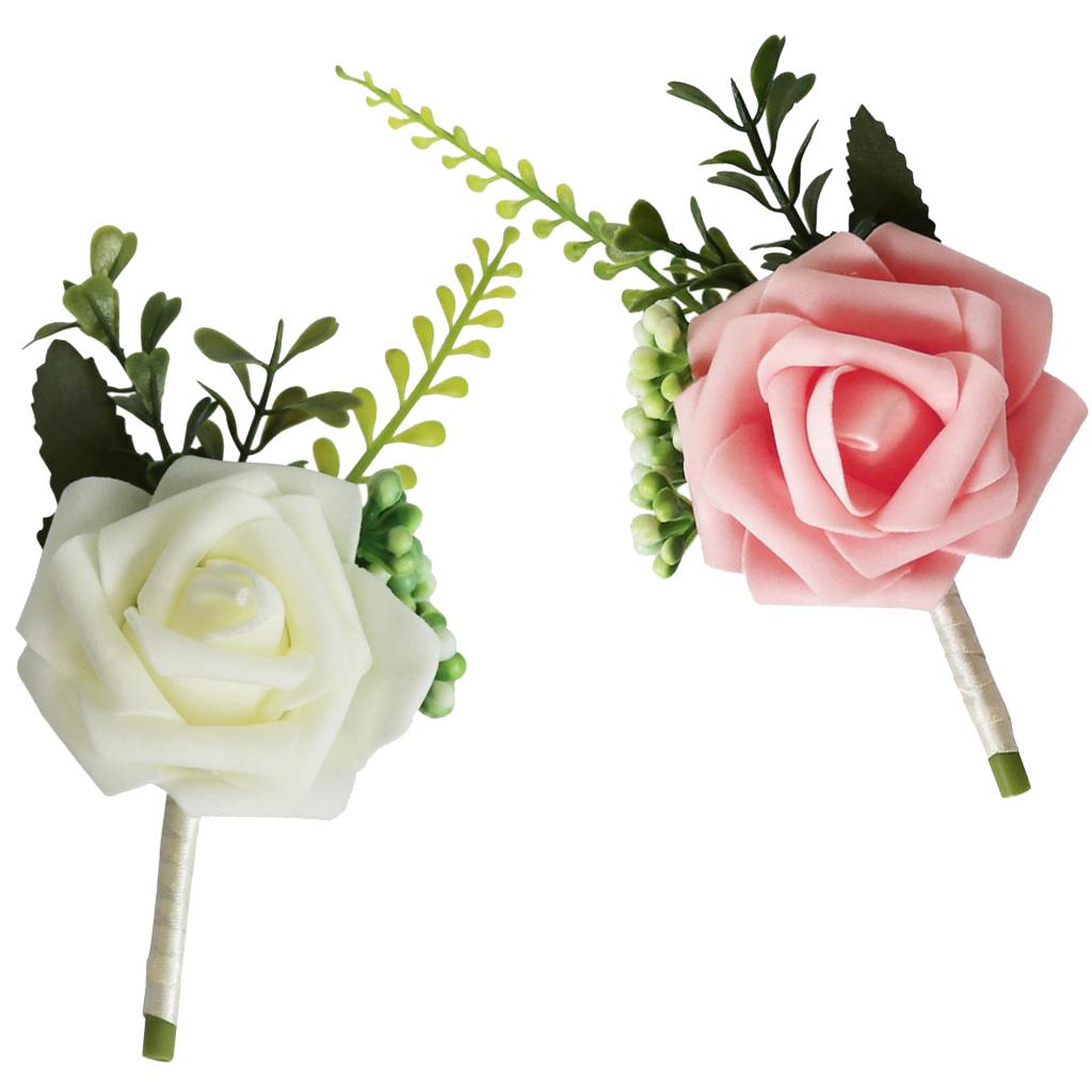 Bride Corsage PE Rose Flower B - đánh giá và giá Wedding Ceremony Supply