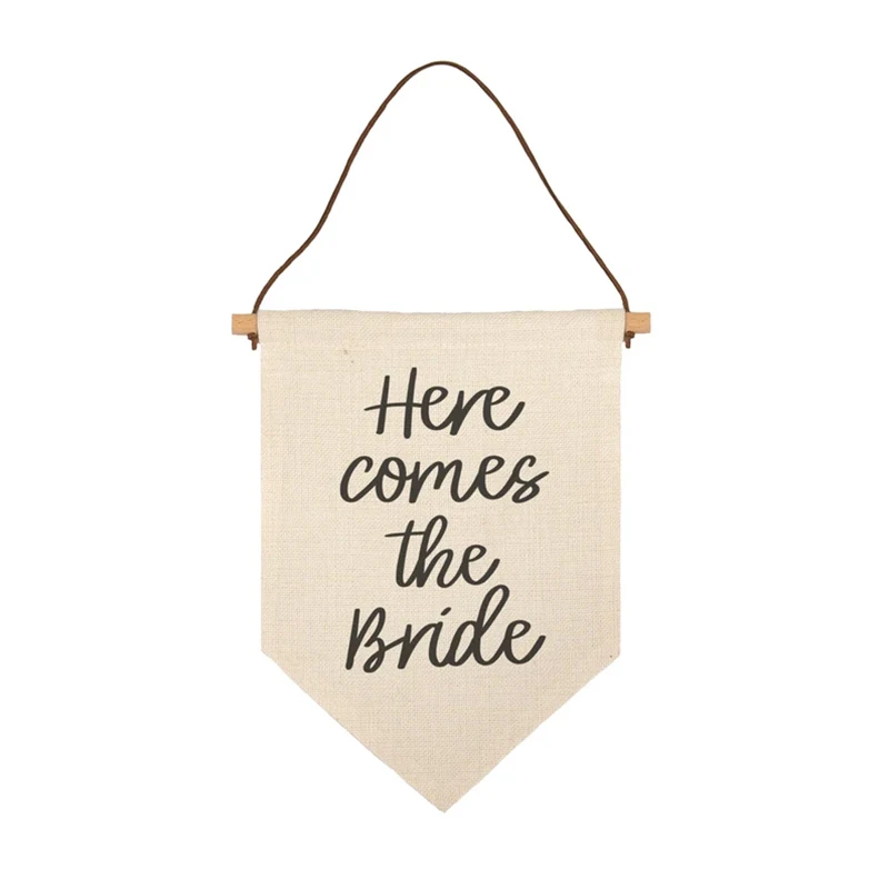 Here Comes The Bride Banner Ri - đánh giá và giá Wedding Ceremony Supply