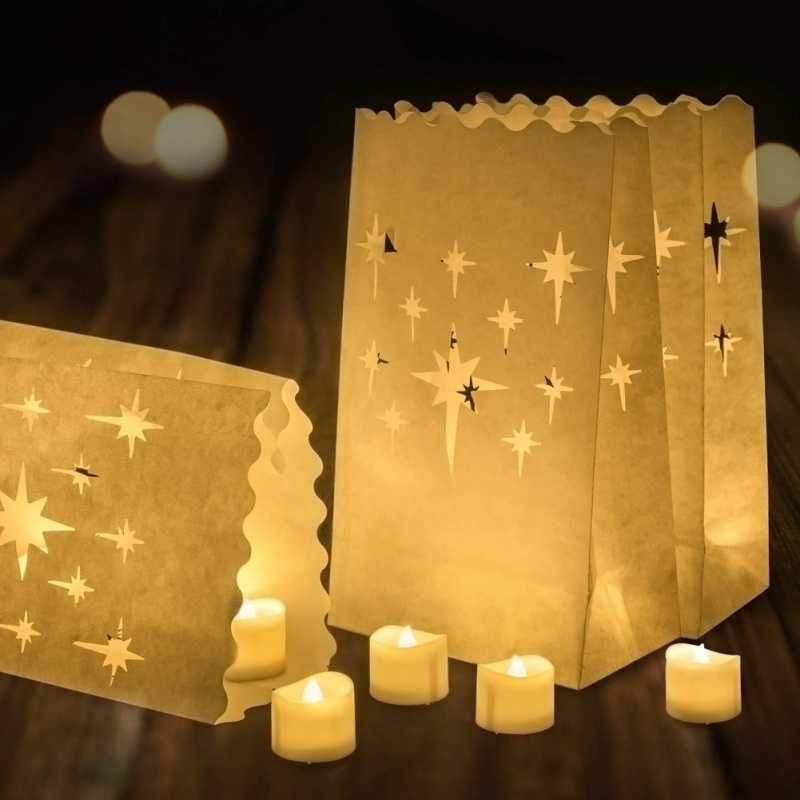 10PCS Heart White Paper Lanter - đánh giá và giá Unity Candle Set